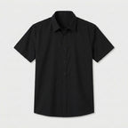 Short Sleeve Button-Up Shirt Slim Fit for Men