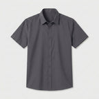 Short Sleeve Button-Up Shirt Slim Fit for Men