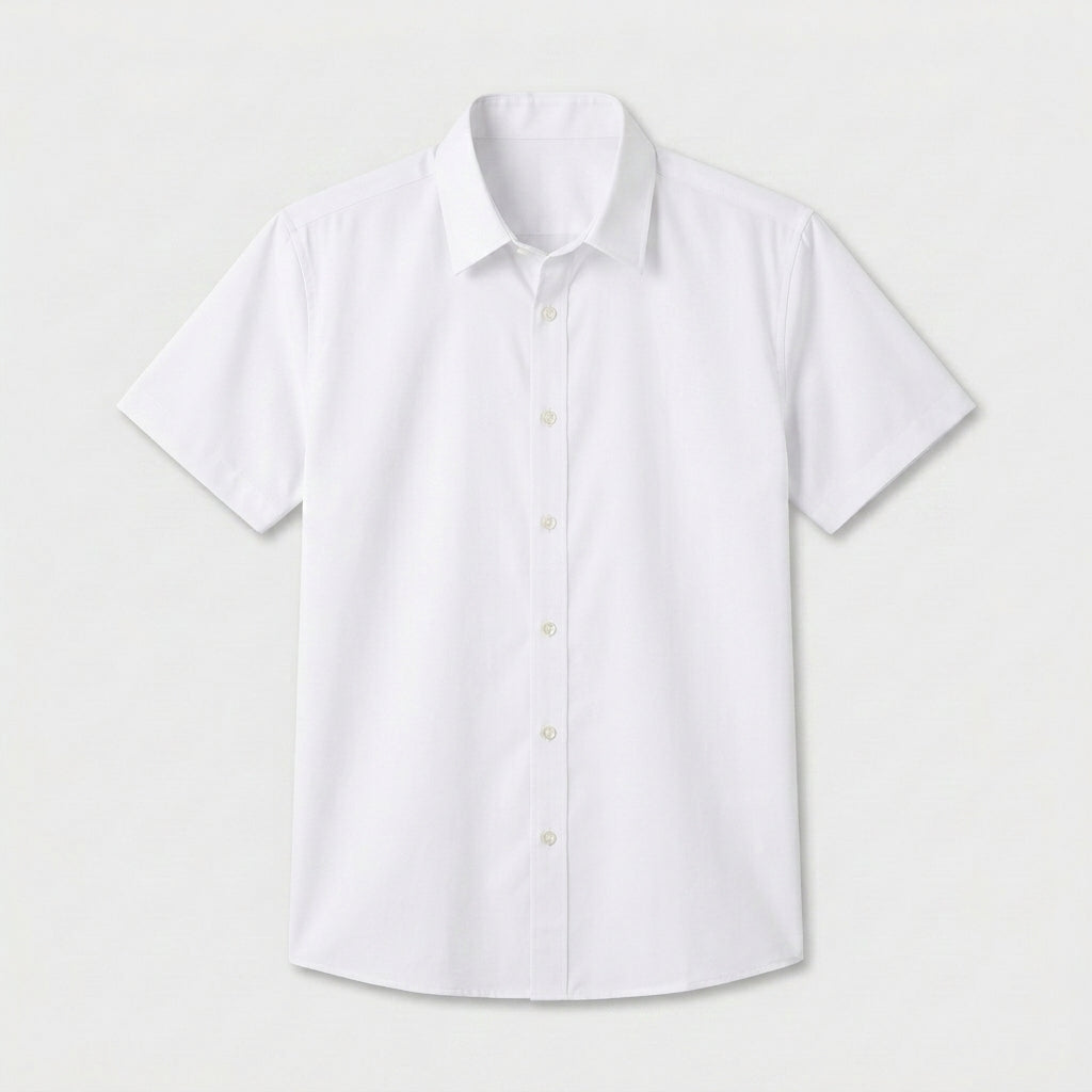 Short Sleeve Button-Up Shirt Slim Fit for Men