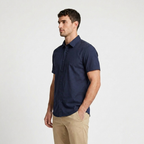 Short Sleeve Button-Up Shirt Slim Fit for Men