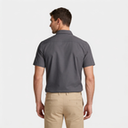 Short Sleeve Button-Up Shirt Slim Fit for Men