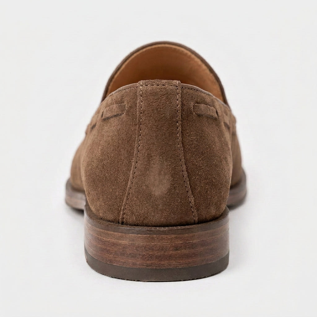 Suede Tassel Loafer Leather Sole for Men