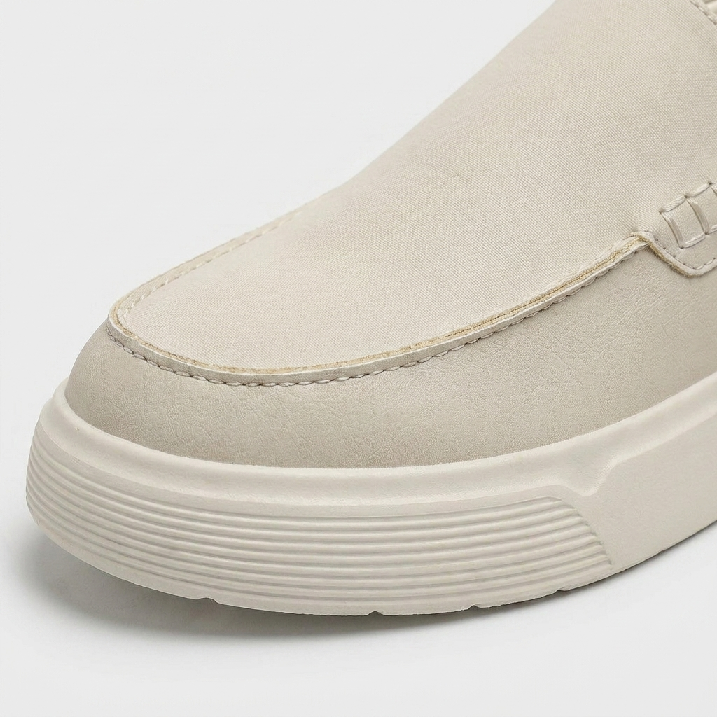 Suede Slip-On Loafer Chunky Platform Sole for Men