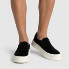 Suede Slip-On Sneaker Chunky Platform Sole for Men