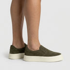 Suede Slip-On Sneaker Chunky Platform Sole for Men