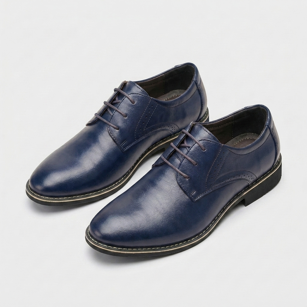 Derby Lace-Up Shoe Brogue Quarter Panel for Men