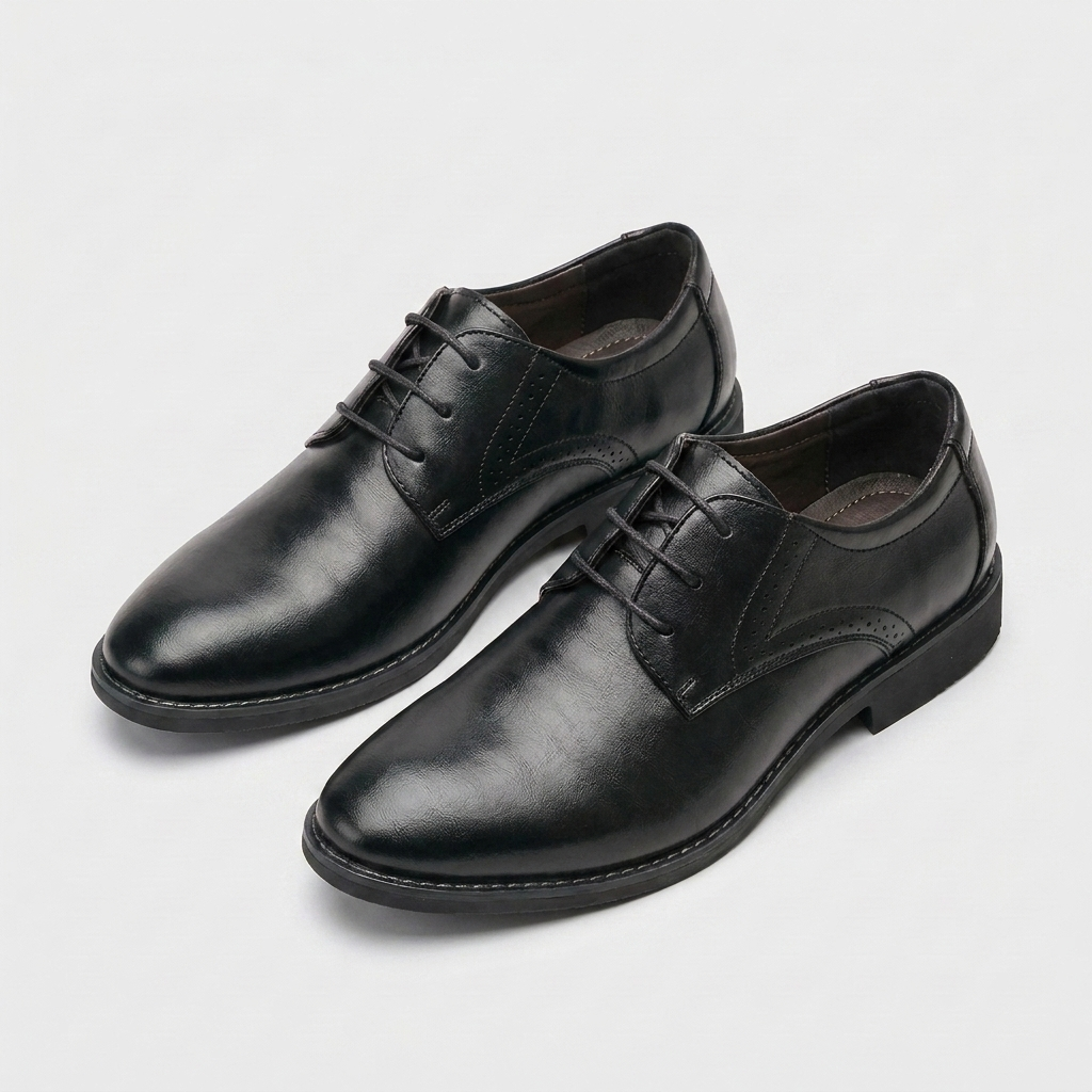 Derby Lace-Up Shoe Brogue Quarter Panel for Men