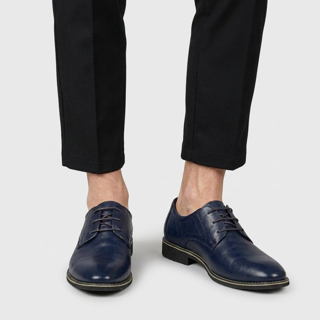 Derby Lace-Up Shoe Brogue Quarter Panel for Men