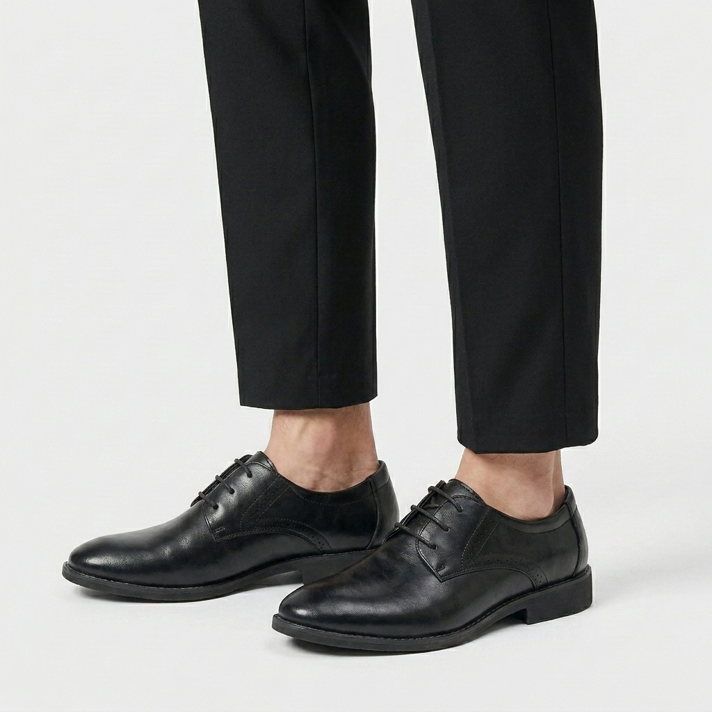 Derby Lace-Up Shoe Brogue Quarter Panel for Men