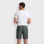Pinstripe Shorts Contrast Drawcord Elastic Waist for Men