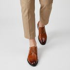 Cap Toe Derby Lace-Up Dress Shoe for Men