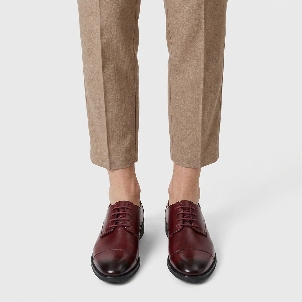 Men's Cap Toe Derby Lace-Up Dress Shoe