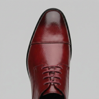 Cap Toe Derby Lace-Up Dress Shoe for Men