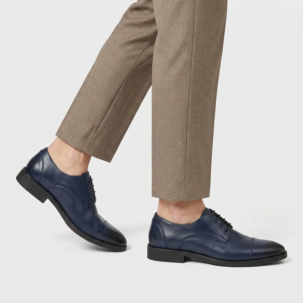Men's Cap Toe Derby Lace-Up Dress Shoe