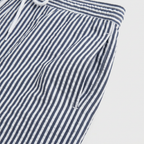 Striped Swim Shorts Elastic Waist Drawcord for Men