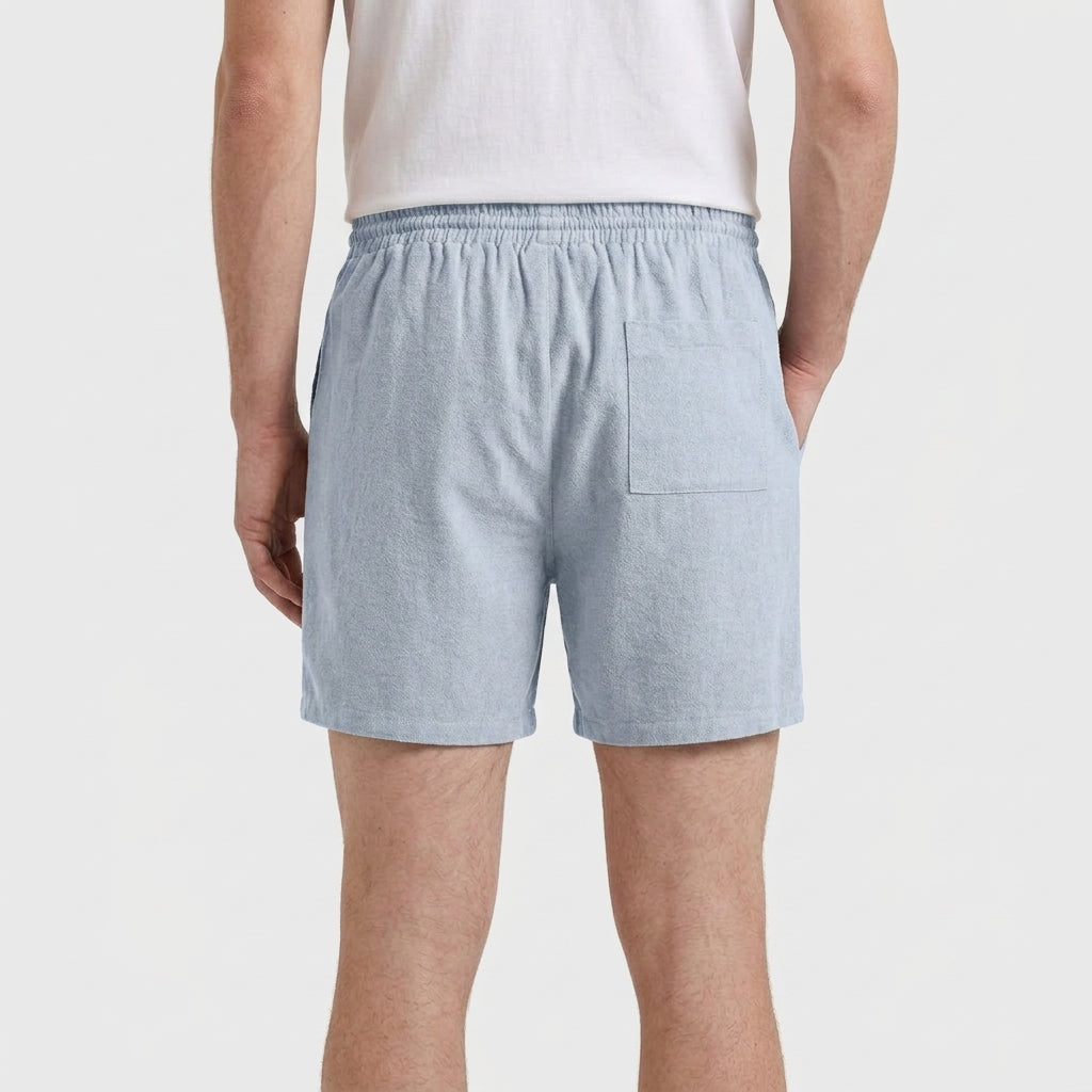 Men's Linen Drawstring Shorts Elasticated Waist