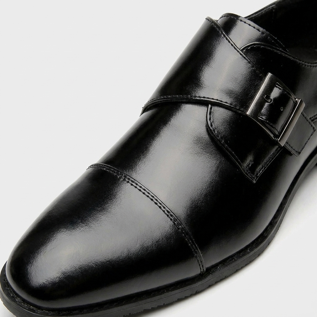 Monk Strap Leather Dress Shoe for Men