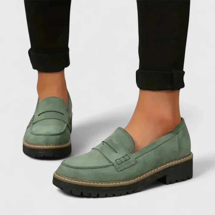 Women's Suede-Look Slip-On Walking Loafers