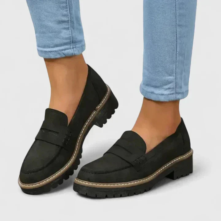 Women's Suede-Look Slip-On Walking Loafers