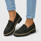 Women's Suede-Look Slip-On Walking Loafers