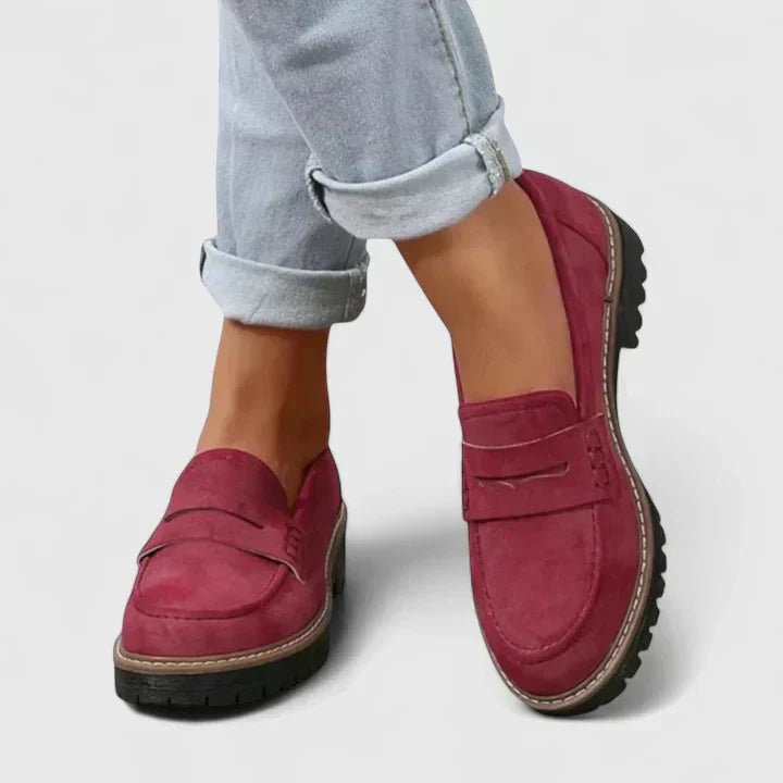Women's Suede-Look Slip-On Walking Loafers