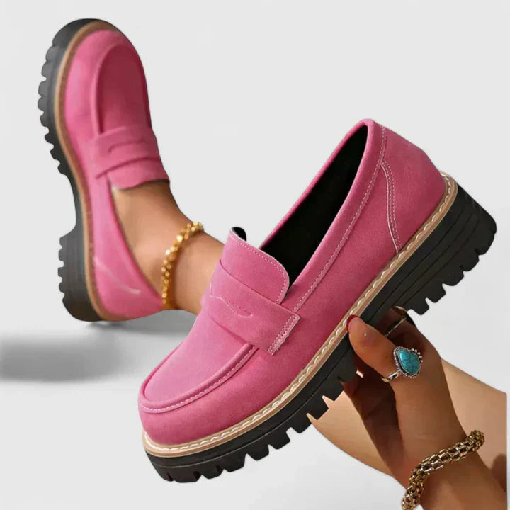 Women's Suede-Look Slip-On Walking Loafers