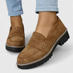 Women's Suede-Look Slip-On Walking Loafers