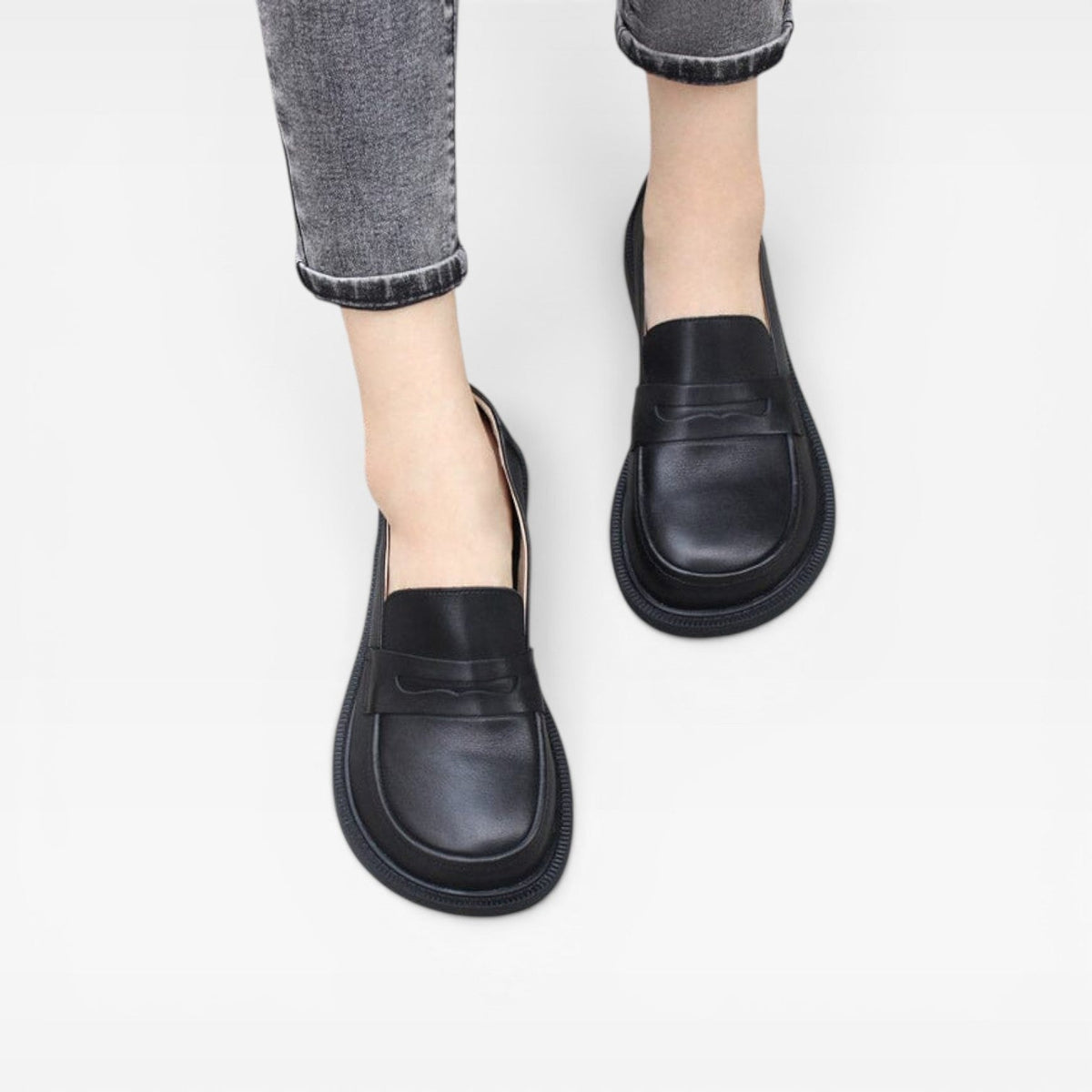 Women's Genuine Leather Penny Loafers