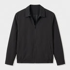 Harrington Jacket Full Zip Spread Collar for Men