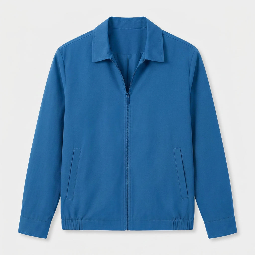 Harrington Jacket Full Zip Spread Collar for Men