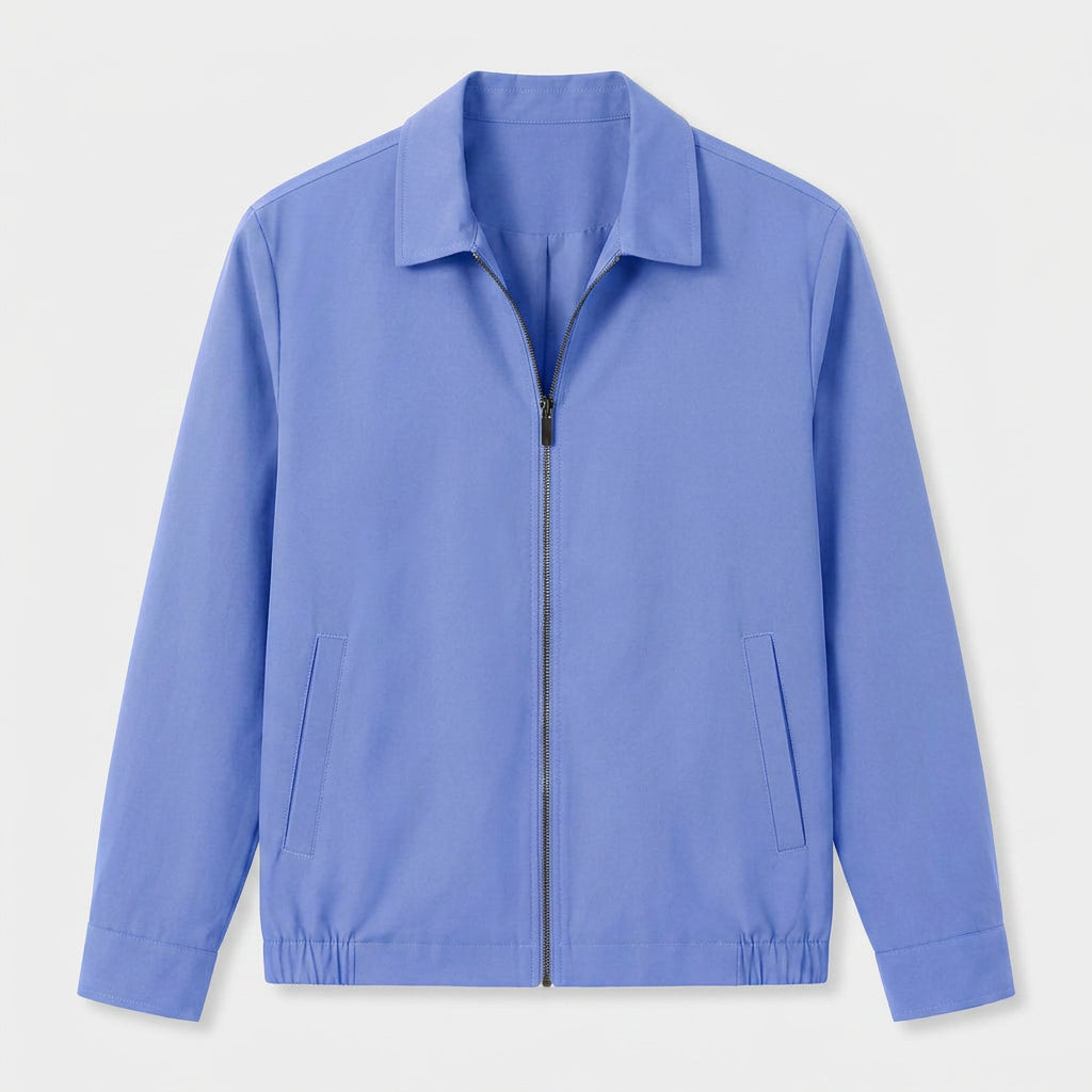 Harrington Jacket Full Zip Spread Collar for Men
