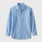 Linen Long Sleeve Shirt Relaxed Fit for Men