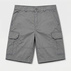 Cargo Shorts Flap Pockets Rolled Hem for Men