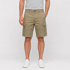 Cargo Shorts Flap Pockets Rolled Hem for Men