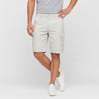 Cargo Shorts Flap Pockets Rolled Hem for Men