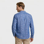 Linen Long Sleeve Shirt Relaxed Fit for Men