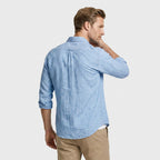 Linen Long Sleeve Shirt Relaxed Fit for Men