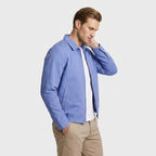 Harrington Jacket Full Zip Spread Collar for Men