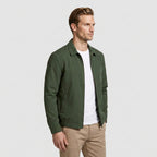 Harrington Jacket Full Zip Spread Collar for Men