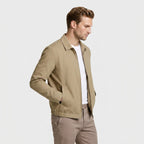 Harrington Jacket Full Zip Spread Collar for Men