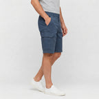 Cargo Shorts Flap Pockets Rolled Hem for Men