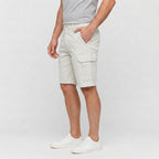Cargo Shorts Flap Pockets Rolled Hem for Men