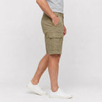 Cargo Shorts Flap Pockets Rolled Hem for Men