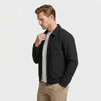 Harrington Jacket Full Zip Spread Collar for Men