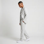 Linen Two-Piece Suit Relaxed Fit Gold Buttons for Men