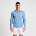 Long Sleeve Waffle Texture Polo Regular Fit for Men