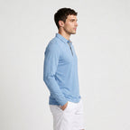 Long Sleeve Waffle Texture Polo Regular Fit for Men