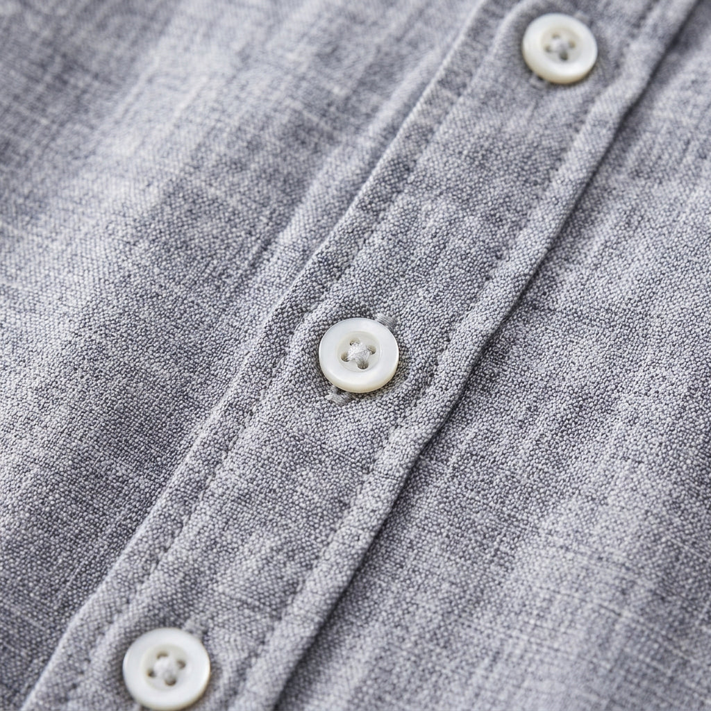 Linen Long Sleeve Shirt Relaxed Fit for Men
