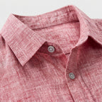 Linen Long Sleeve Shirt Relaxed Fit for Men