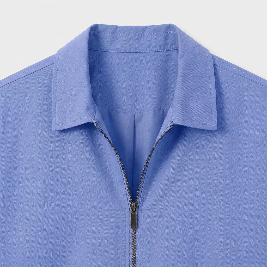 Harrington Jacket Full Zip Spread Collar for Men
